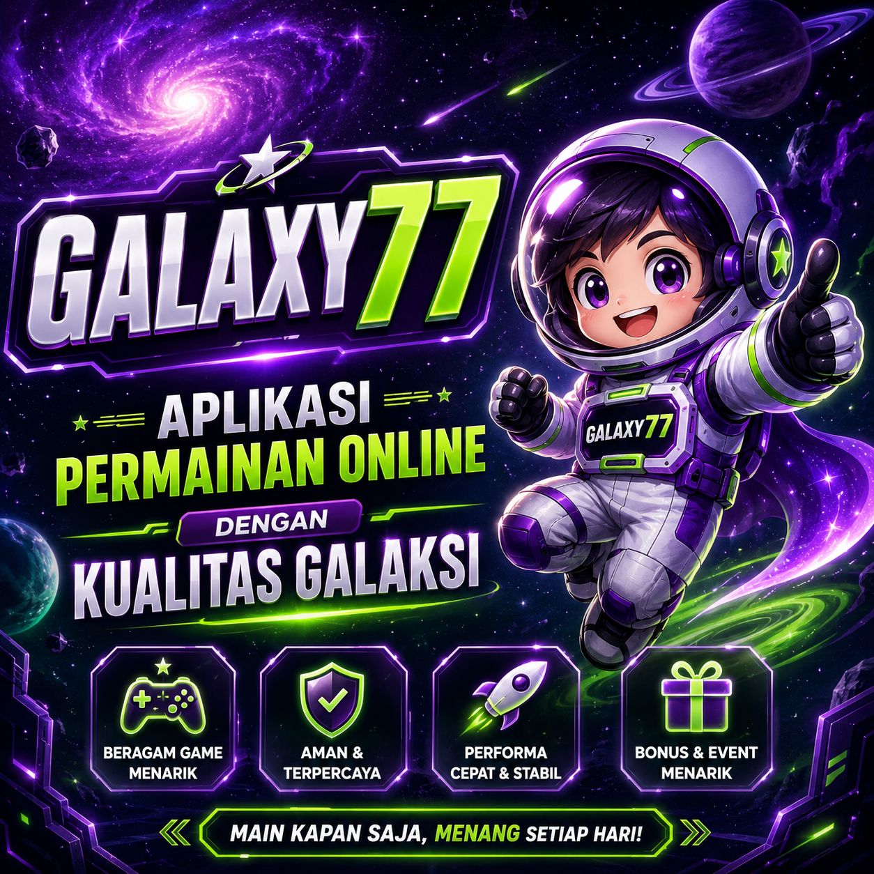 GALAXY77 : Aplikasi Permainan Online Dengan Kualitas Suara dari Galaksi